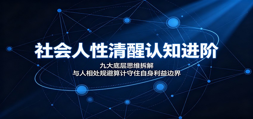 社会人性认知9条拆解，刚步入社会怎么识人辨品、规避算计守住利益边界 - 缩略图