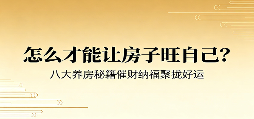 人养房才有房养人，8个养房秘籍，从玄学角度调理家居催财纳福 - 缩略图