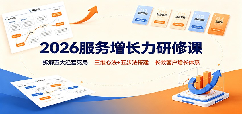 服务增长力研修课，拆解九大客户经营死局，服务五力模型、三维心法、五步法落地 - 缩略图