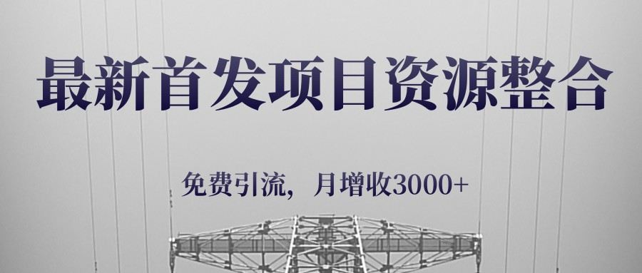 项目宝典资源整合实操，免费引流月增收3000+，附团队发展和话术分享 - 缩略图