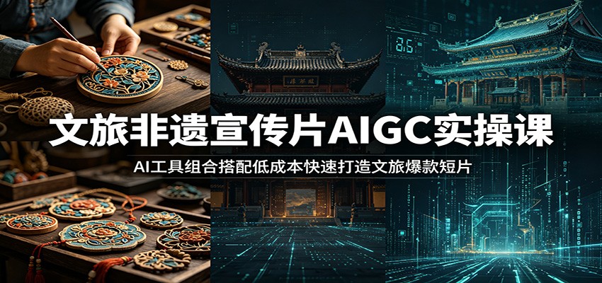 文旅非遗宣传片AIGC实操课，GPTimage2、Seedance2.0从脚本到成片，低成本做良渚、青花瓷非遗短片 - 缩略图