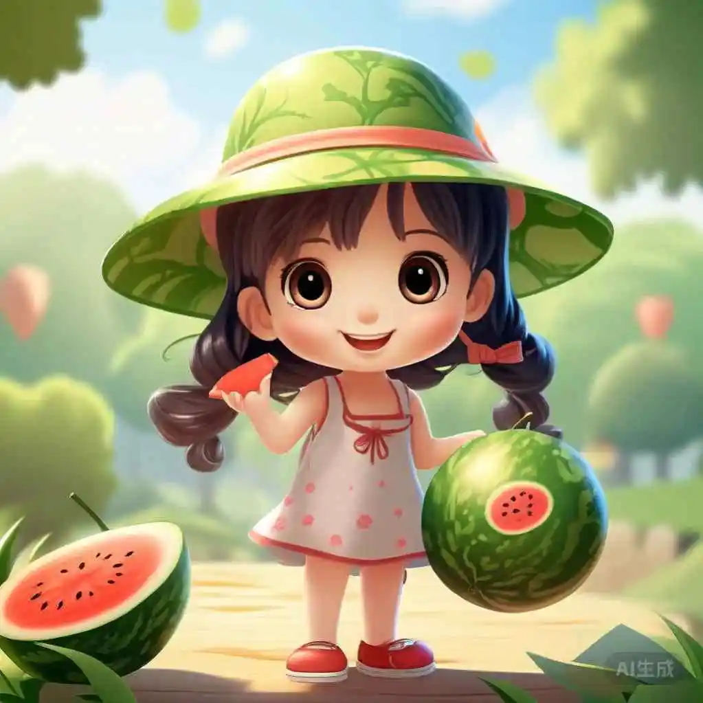 AI生成的小女孩写字和包粽子