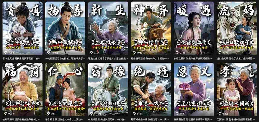 抖音AI民间故事账号,67W粉丝博主拆解起号、文案、画面、剪辑和变现玩法 - 概览图