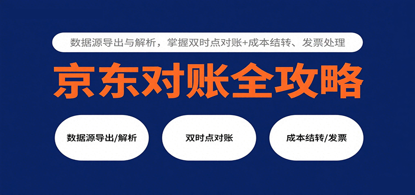 京东对账实操课，数据源导出与字段解析，订单和发货双时点对账、成本结转与发票处理 - 缩略图