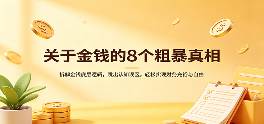 关于金钱的8个粗暴真相，看懂金钱运转规律，跳出认知误区实现财务充裕 - 缩略图