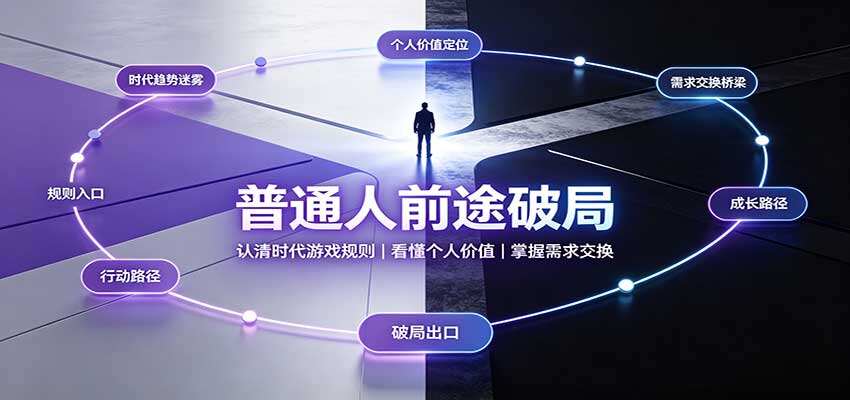 普通人怎么给自己谋前途，看懂时代规则、个人价值和需求交换 - 缩略图