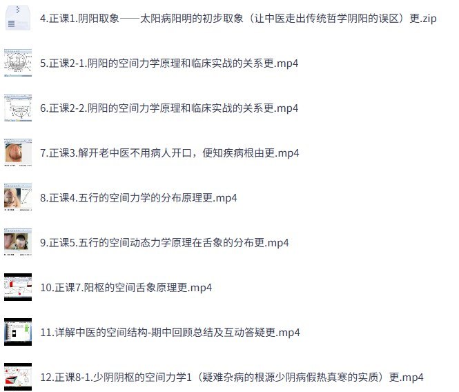 六经伤寒舌象辩证教程，30集完整版立体舌象解析与辩证技巧 - 缩略图