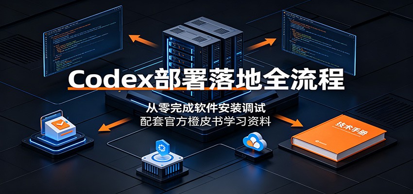 Codex安装到实战全链路，八节视频讲完环境配置和功能调试，配橙皮书资料 - 缩略图