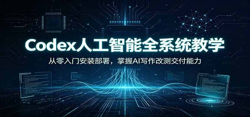 Codex从安装部署到高阶实操课，接入国产模型、RAG知识库和MCP插件全流程 - 缩略图