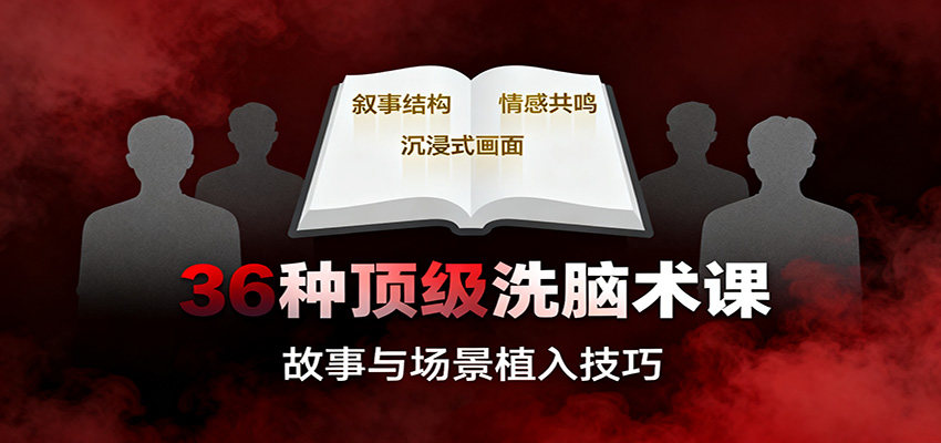36种洗脑术销售课，画面、故事、数字、权威、催眠等心理操控技巧拆解 - 缩略图