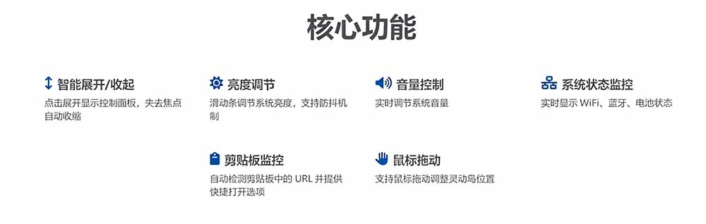Windows桌面灵动岛PyIsland，Python开源的控制中心，支持音乐控制和桌面歌词 - 缩略图
