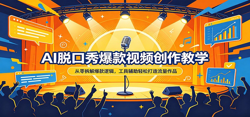 AI脱口秀爆款视频创作，从爆款拆解到AI写文案、即梦低成本制作和发布起标题 - 缩略图