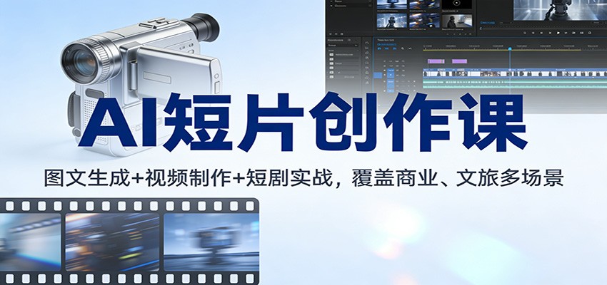 即梦AI全功能创作课，图生图、视频生成、AI短剧与文旅商业案例实战 - 缩略图