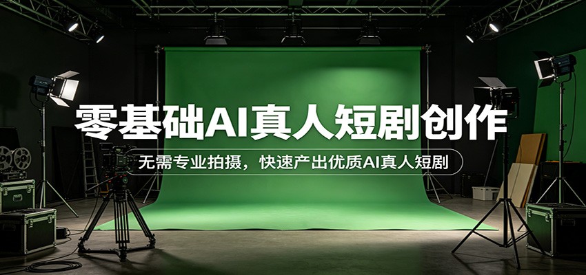 AI真人短剧系统实操课，零基础不用拍摄设备，重点讲3D动作打戏 - 缩略图