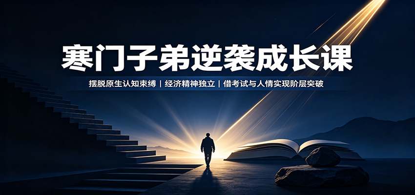 寒门子弟体制内成长课，四千字讲透原生认知、遴选机遇和职场人情规则 - 缩略图