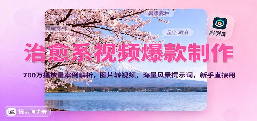 治愈系视频700万播放案例拆解，图片转视频实操，附雪地狗绿幕和风景MJ提示词素材 - 缩略图