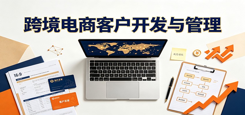 跨境电商客户开发与管理全套课，海外买家挖掘渠道拆解加精细化老客维护成交体系 - 缩略图