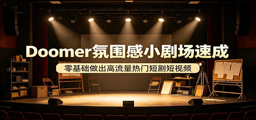 Doomer氛围感小剧场速成，新版经典版两套制作思路，零基础也能做出热门短剧 - 缩略图