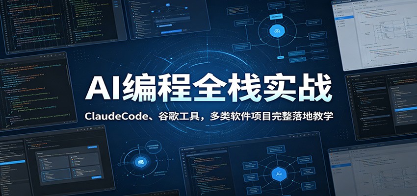 AI编程零基础实战，ClaudeCode加谷歌Antigravity，手搓文件整理软件、智能桌宠等小工具 - 缩略图
