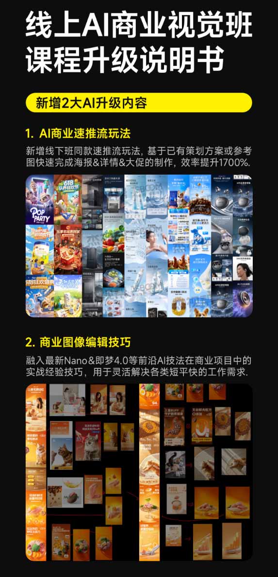 电商视觉AI实战，MJ+SD+Comfy精准控图，从草图到商业海报、首页详情页全流程 - 插图 2