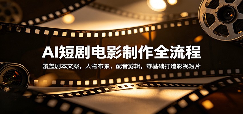 AI短剧电影全流程制作课，僵尸题材实操，从剧本到配音剪辑一次跑通 - 缩略图