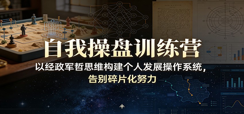 经政军哲自我操盘课，搭建个人发展操作系统告别碎片化努力，两节模型课附配套PDF复盘资料 - 缩略图