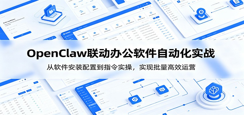 OpenClaw自动化实操课，从安装配置到指令实操，联动豆包和企业微信飞书，落地小红书自动发帖 - 缩略图