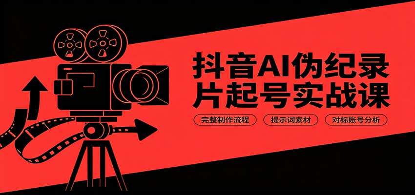 抖音AI伪纪录片起号，从选题、提示词到成片的完整制作流程，附对标账号分析 - 缩略图