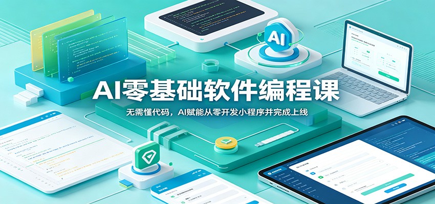零基础用AI编程开发记账小程序，从环境搭建、备案审核到上线全流程实操课 - 缩略图
