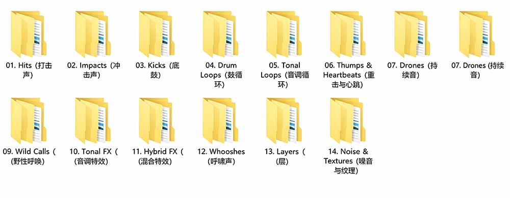 电影预告片音效素材包 Keepforest Wildhunt，4400+个战争鼓点、野兽嚎叫与仪式氛围音效，中文分类 24Bit/96kHz - 插图 1