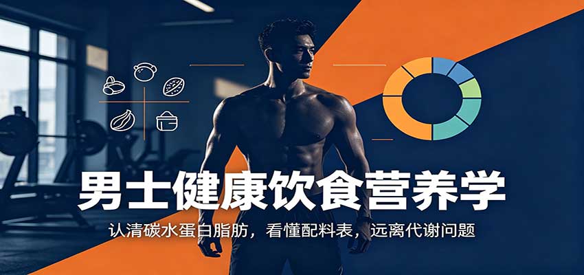 男士健康饮食营养课，认清碳水蛋白脂肪，看懂配料表远离代谢问题 - 缩略图