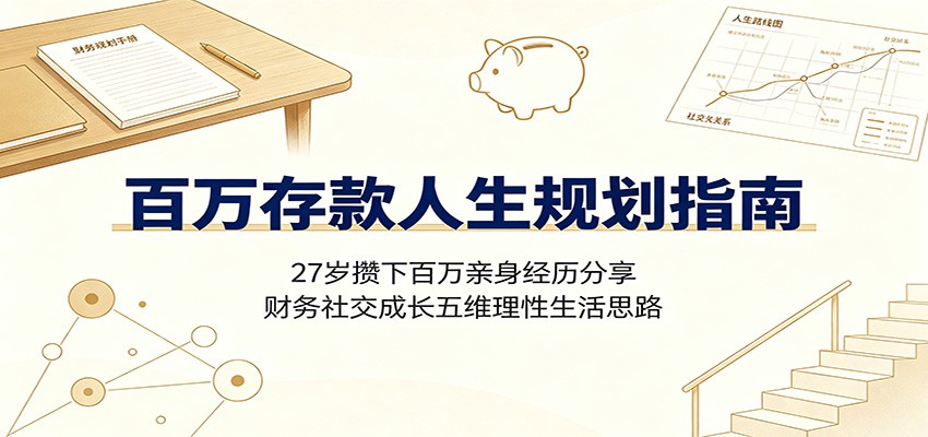 27岁靠新媒体和付费社群攒下百万存款，从暴富挥霍到理性控欲的五维生活规划 - 缩略图