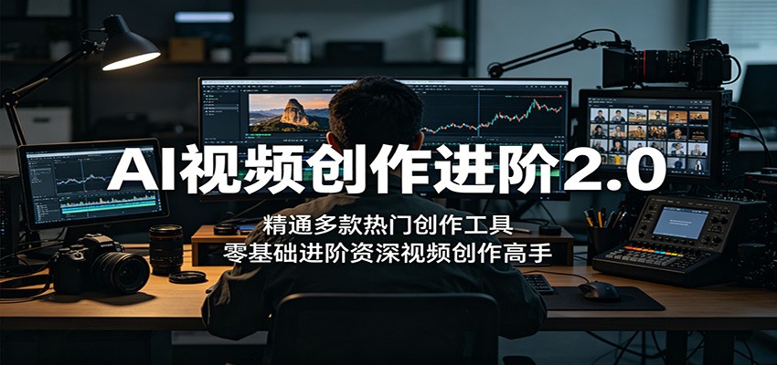 AI视频创作导师养成课2.0，MJ角色设定到TVC广告全流程，学完可接单带学员 - 缩略图