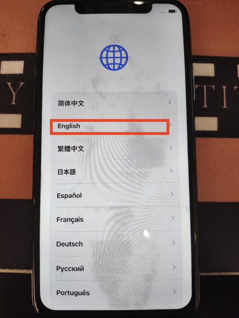 刷机后选择语言和地区