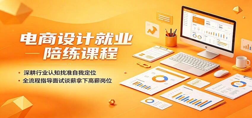 电商设计求职陪练课，从行业定位、简历作品集到面试谈薪跟进全流程拆解 - 缩略图