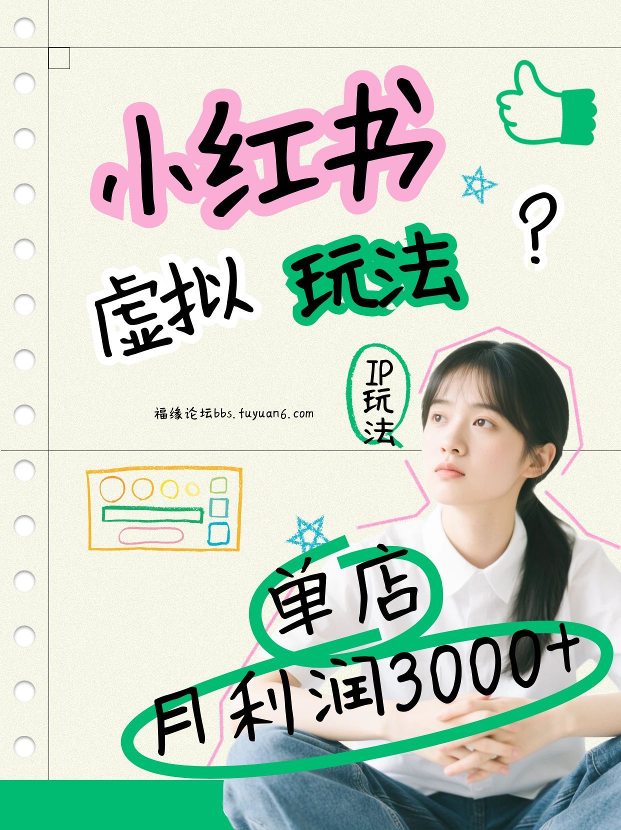 小红书虚拟店铺IP打法，原创商品0违规，伪原创无脑做原创内容和商品的流程 - 缩略图