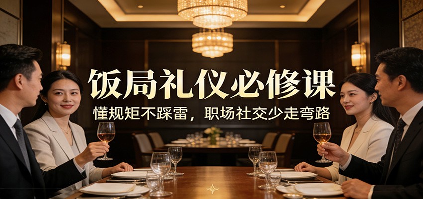 饭局酒局礼仪避坑课，敬酒顺序、位次称呼和职场应酬细节一次讲透 - 缩略图