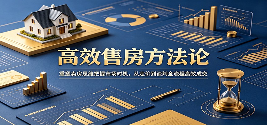 快速高价卖房实操课，2026更新，踩准卖房黄金期、精准定价到加100个中介和谈判成交 - 缩略图
