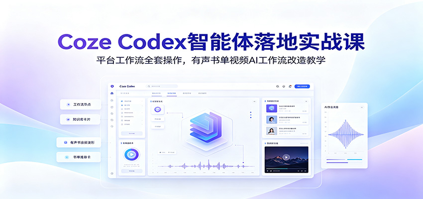 Coze工作流实战，有声小说、书单视频拆解魔改，不用编程搭自动化视频生产流程 - 缩略图