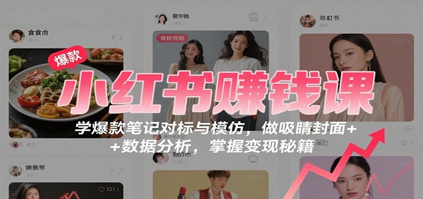 小红书引流变现，深耕3年单账号一周引流500+，爆款笔记对标模仿、封面制作与数据分析 - 缩略图