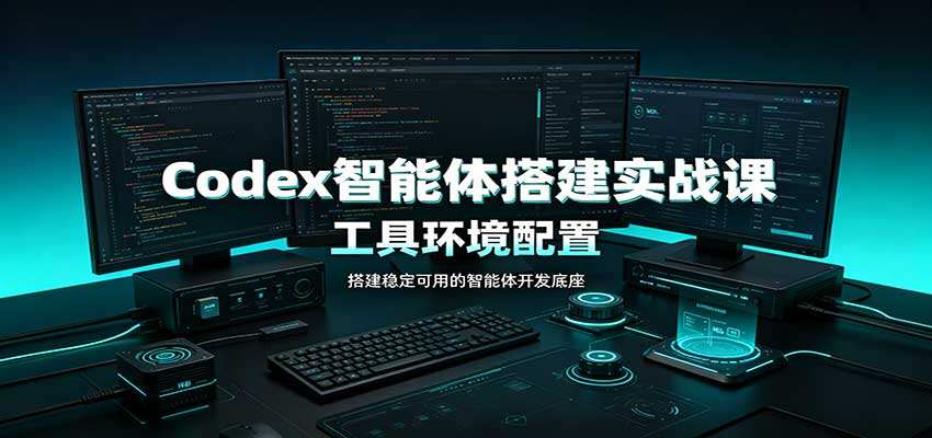 Codex智能体搭建实战，环境配置、自定义技能开发，Excel、PPT、剪辑、数字人等多业务自动化 - 缩略图