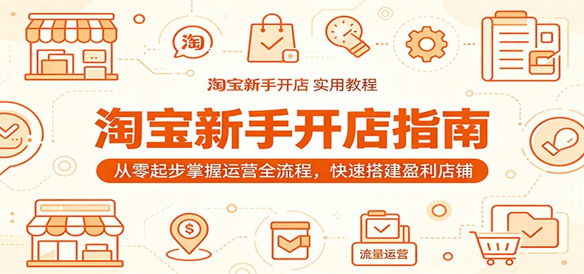 淘宝新手开店全流程实操，类目避雷、选品货源、AI主图到上架推广测款 - 缩略图