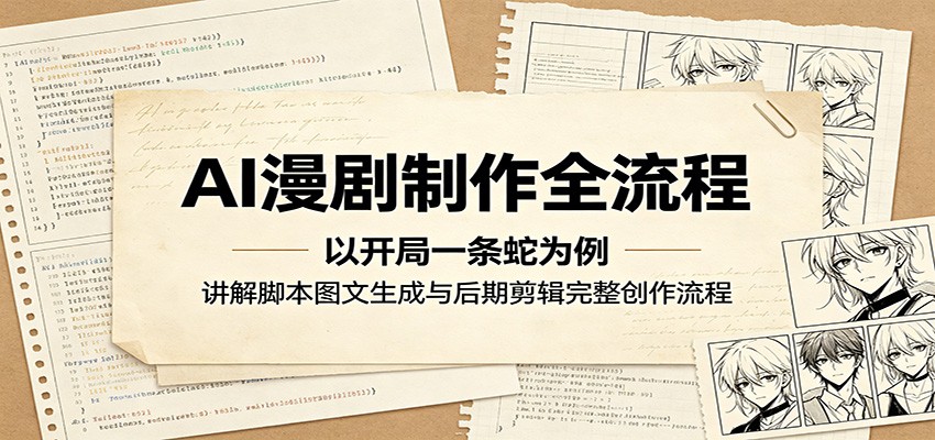 AI漫剧制作全流程，以开局一条蛇为例，脚本、生图、视频生成到后期剪辑完整拆解 - 缩略图