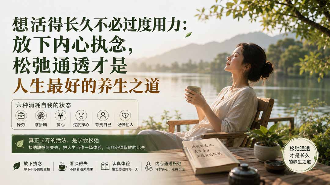 李银河的长寿观点，六种消耗自己的状态和松弛活法 - 缩略图