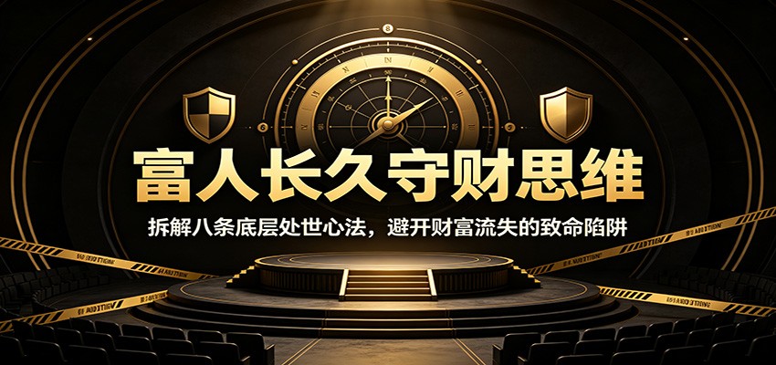 富人守财的8条核心处世心法，结合家产纠纷案例，看清资产快速流失的认知误区 - 缩略图