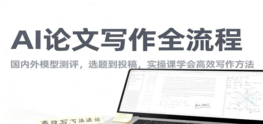 AI论文写作全流程实操课，国内外大模型测评，从选题文献综述到选刊投稿11节课 - 缩略图