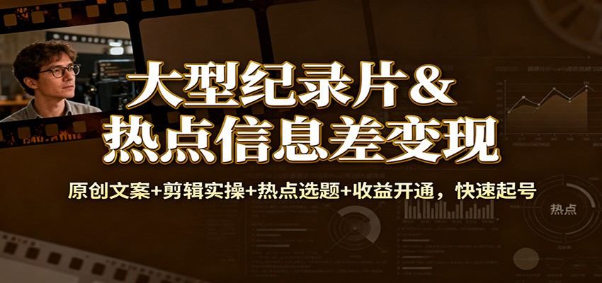 短视频原创文案+热点选题+剪辑实操，B站快手多平台收益开通与伙伴计划 - 缩略图
