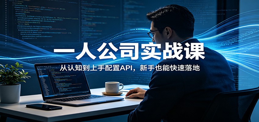 一人公司实战课，5阶段从看文档到手动配置API，新手也能快速落地 - 缩略图