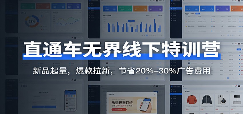 直通车无界爆款特训营，2大模式8大计划实操，新品起量爆款拉新，节省20%-30%广告费 - 缩略图