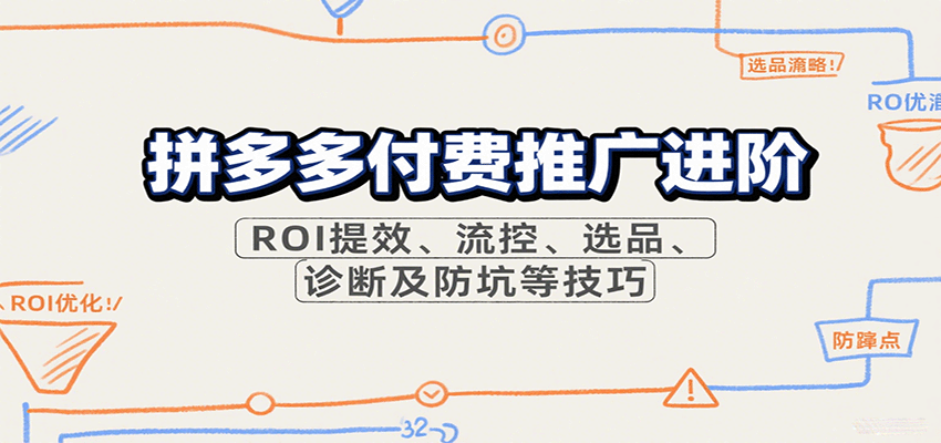 拼多多强付费推广进阶,ROI提效、调车拖价、活动流控与选品诊断(11月更新) - 缩略图